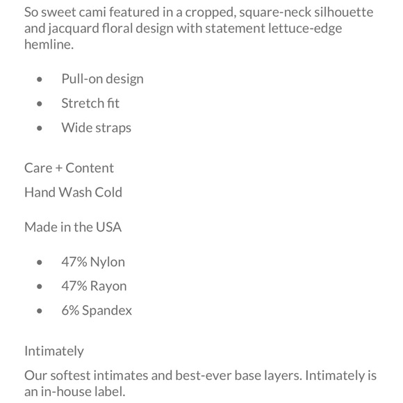 Free People Love Letter Cami - Picture 5 of 6